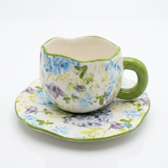 Porcelain Mug & Saucer